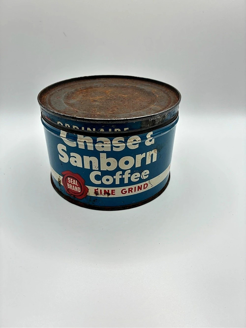 Chase & Sanborn Vintage Chase & Sanborn Fine Grind Coffee Tin Vintage Fine Grind